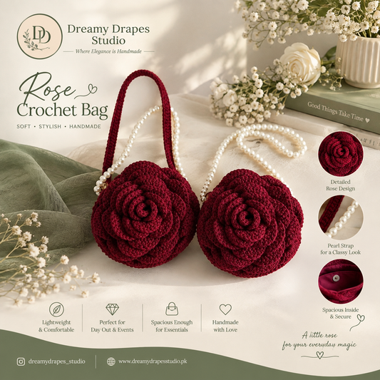Rose Crochet Bag