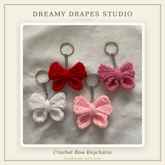 Crochet Bow keychain