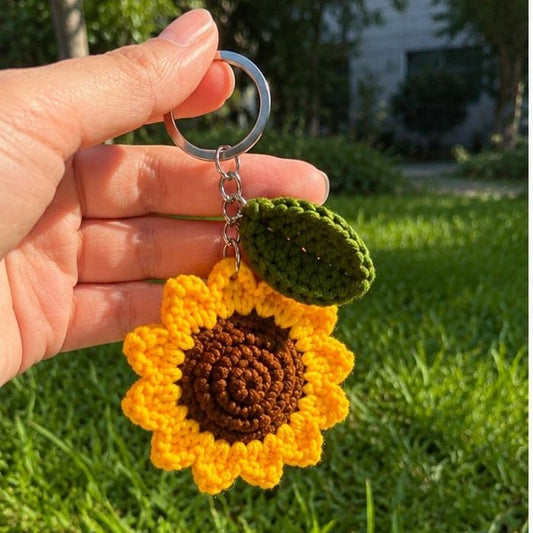 Sunflower keychain