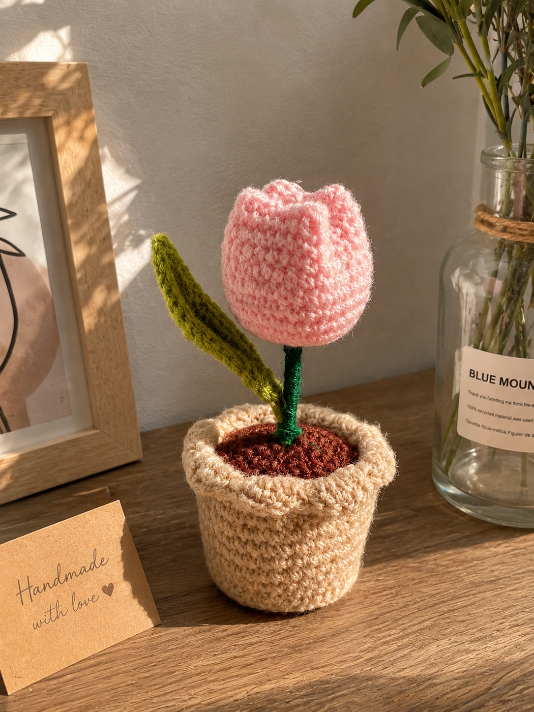 Crochet Tulip Pot