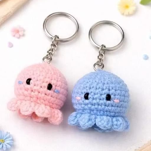 Octopus Keychain
