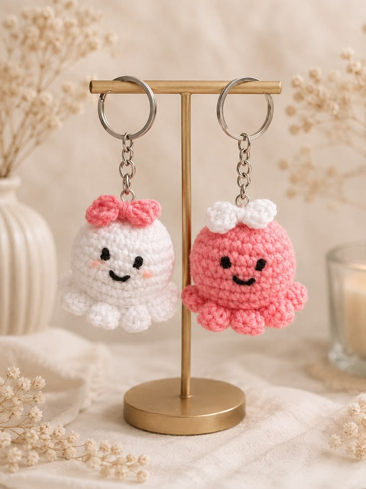 Octopus Keychain Set