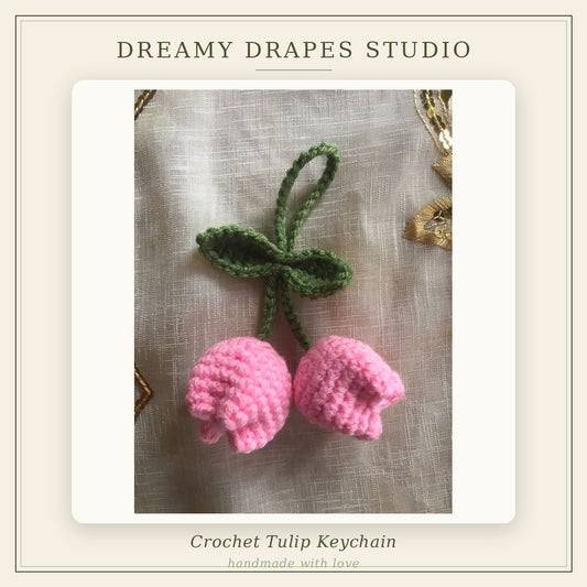 Tulip 🌷 crochet keychain