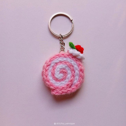 Swiss roll Keychain