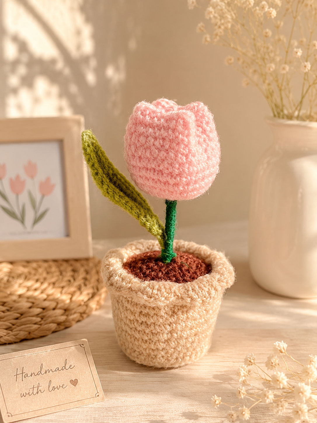 Crochet Tulip Pot