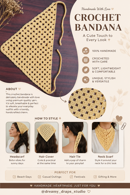 Crochet Bandana