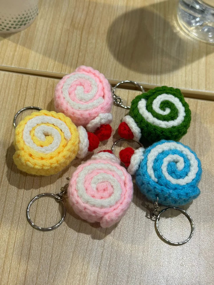 Swiss roll Keychain
