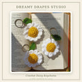 Crochet Daisy keychain
