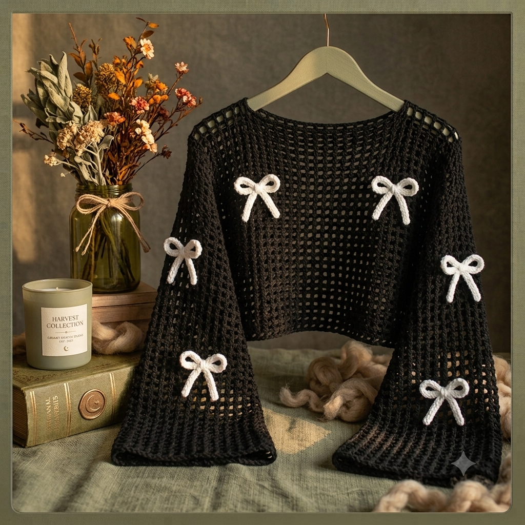 Dreamy Bow Mesh Top