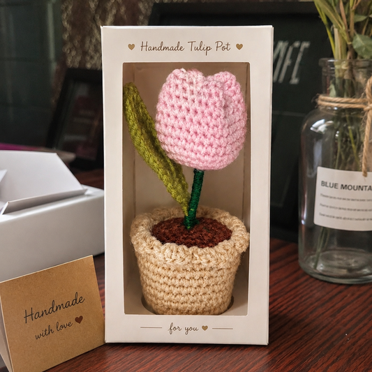 Crochet Tulip Pot