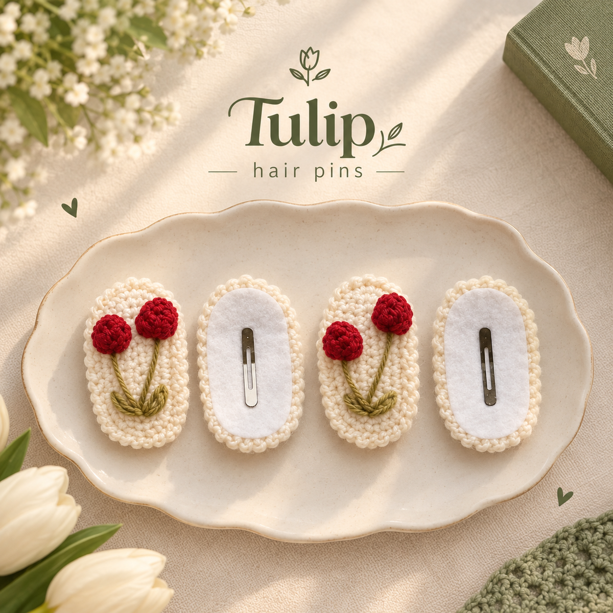 Tulip Hair Pins