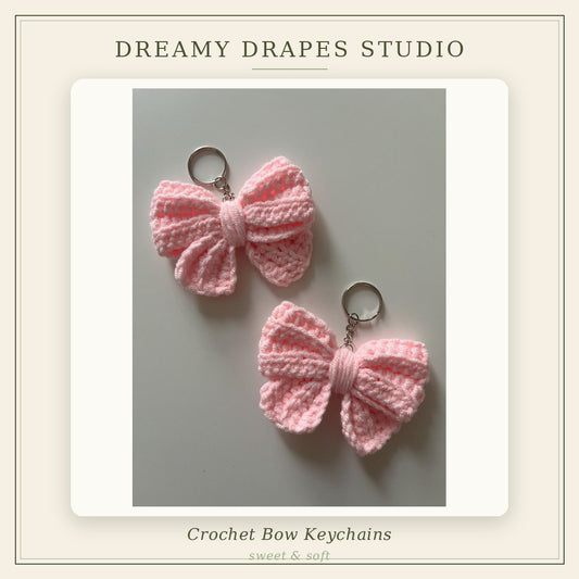 Crochet Bow keychain