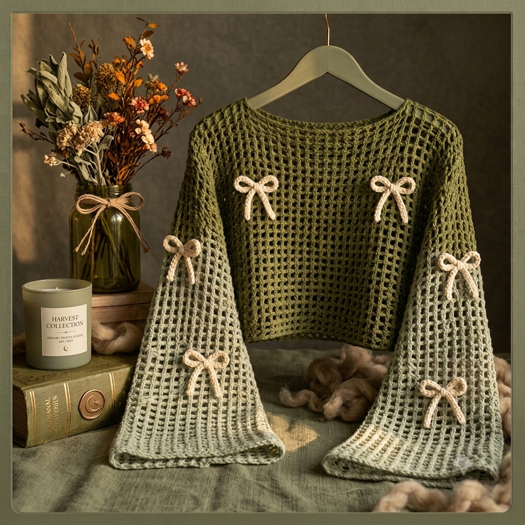 Dreamy Bow Mesh Top