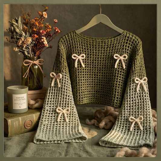 Dreamy Bow Mesh Top