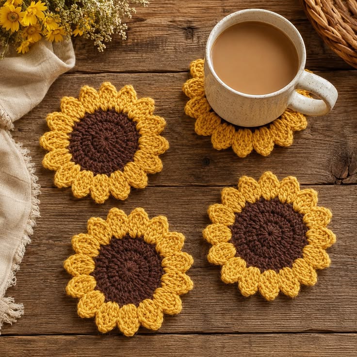 Sunflower Coaster