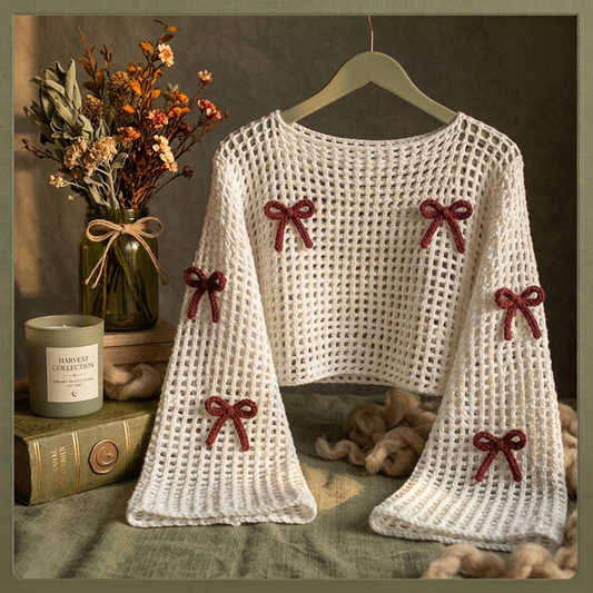 Dreamy Bow Mesh Top